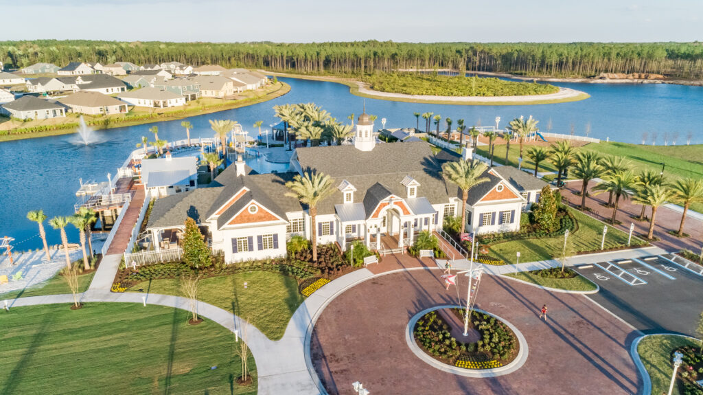 beacon lake aerial shot