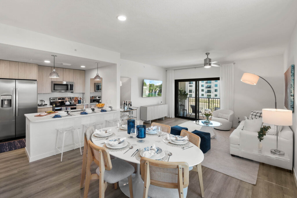 Altis Santa Barbara model unit kitchen dining room