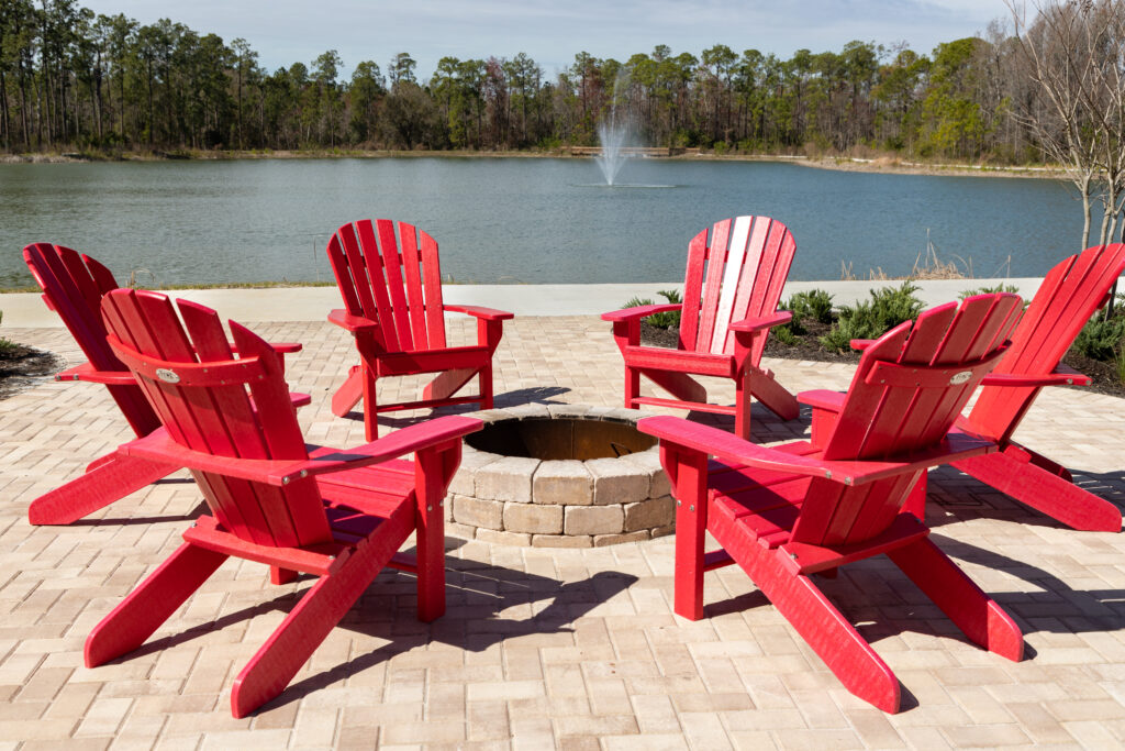 Altís Grand at the Preserve firepit by the lake