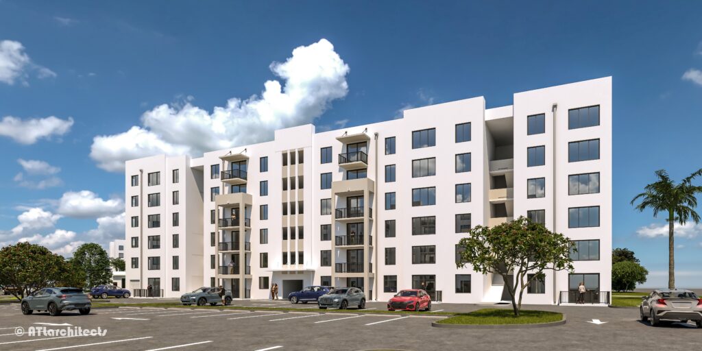 Alton Cutler Bay Exterior rendering of apartment building